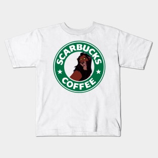 scar lion Scarbucks Coffee Kids T-Shirt